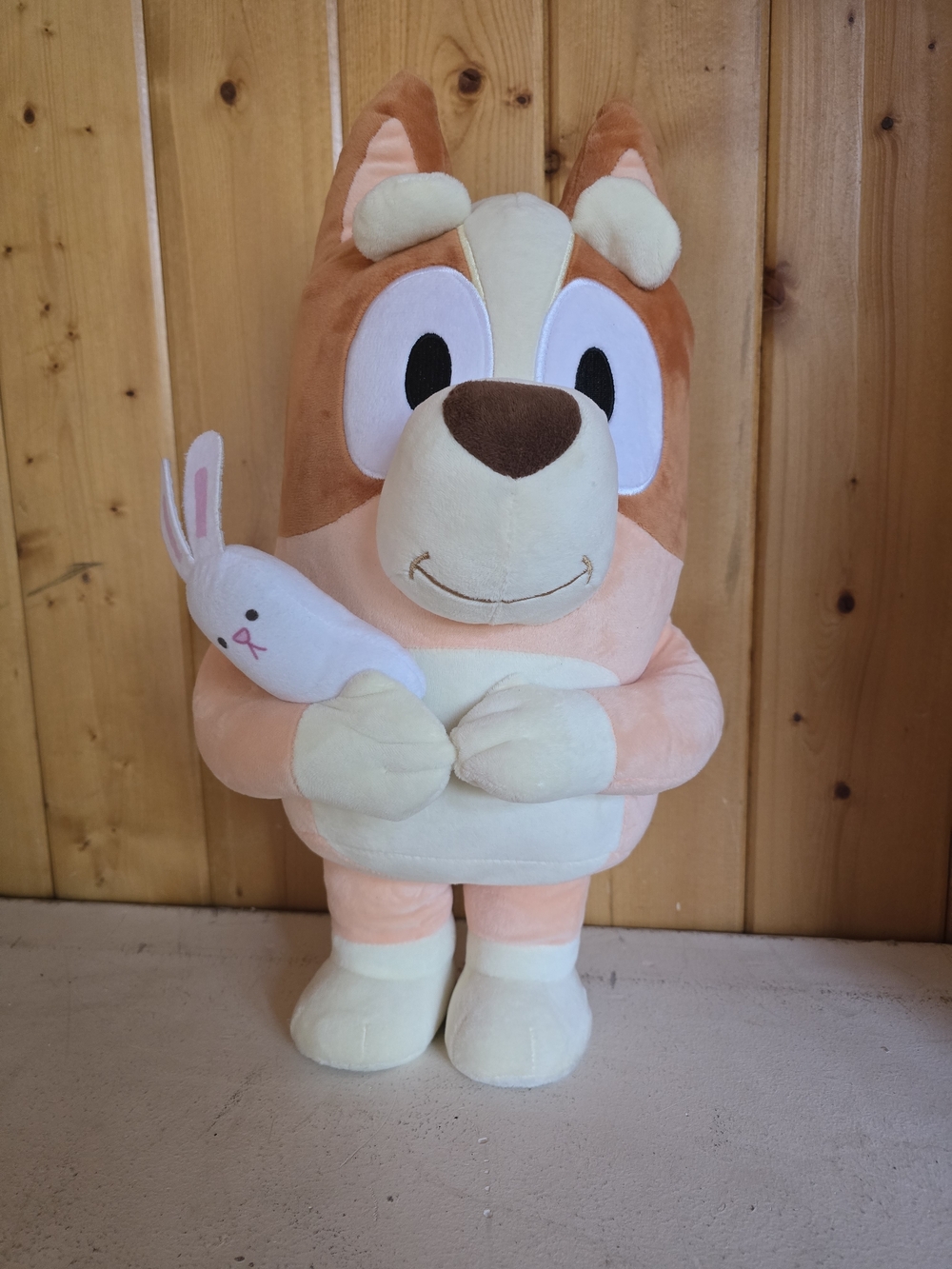Plush Bingo From Bluey with Bunny Soft Toy - Peach and Cream Cuddly Companion